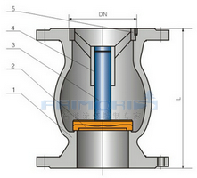 有森Arimori升降式垂直瓣止回阀结构图